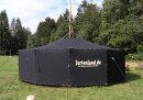 TORTUGA Jurte 610 / 165 cm, TC340, Komplettdach mit Traufkante, ohne Mittelstangen