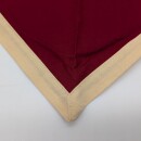 Halstuch mit Rand - umlegt, bordeaux - beige