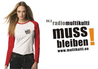 Ladies Baseballshirt radiomultikulti