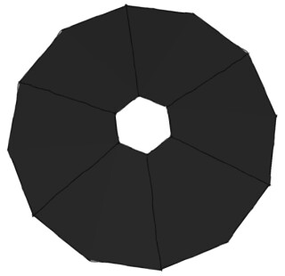 TORTUGA Jurtendach, 610 cm, TK, VARIO-Doppelknopfleiste