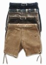 Sport-Bermuda, Spaltleder, Damen 40 braun
